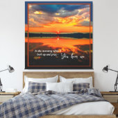 Briljante wolken bij dageraad gestrekte canvas Pri Afdruk (Insitu (Slaapkamer))