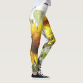 Briljante zonnebloem leggings (Rechts)