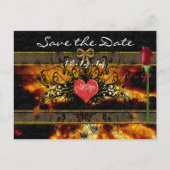 Briljante zonsondergang door de wolken Save the Da Aankondigingskaart (Voorkant)