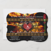 Briljante zonsondergang door het Clouds-huwelijk Kaart (Achterkant)