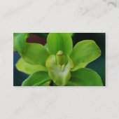 Briljantgroene orchidee visitekaartje (Achterkant)