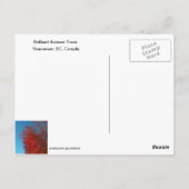 Briljantherfst Trees Briefkaart (Achterkant)
