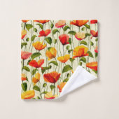 Briljantpapaver Bad Handdoek (Wasdoekje)
