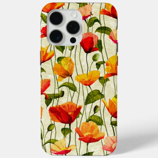 Briljantpapaver Case-Mate iPhone Case (Achterkant)
