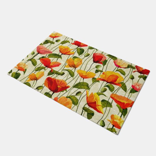 Briljantpapaver Deurmat (Schuin)