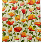 Briljantpapaver Douchegordijn (Voorkant)