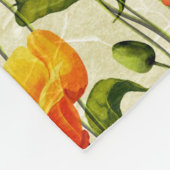 Briljantpapaver Fleece Deken (Hoek)