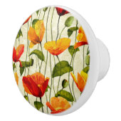 Briljantpapaver Keramische Knop (Rechts)