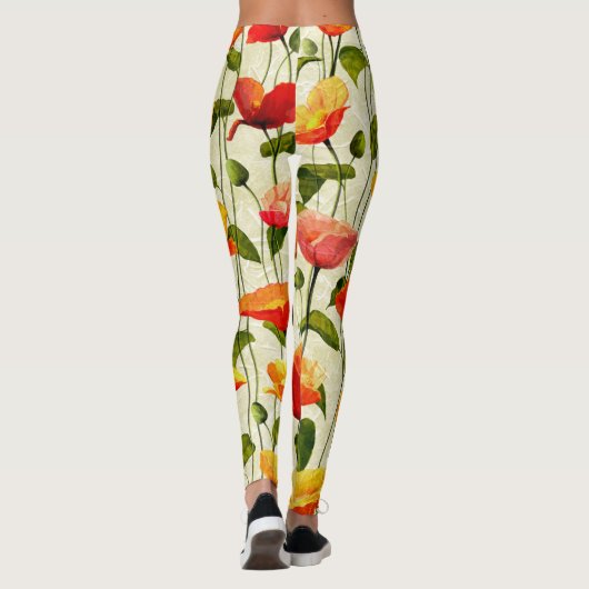 Briljantpapaver Leggings (Achterkant)