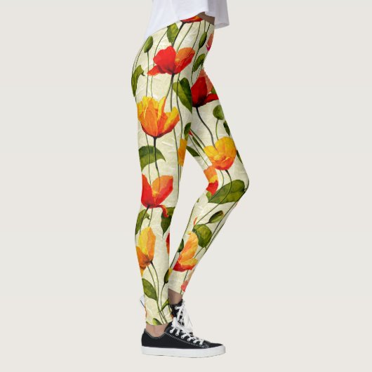 Briljantpapaver Leggings (Rechts)