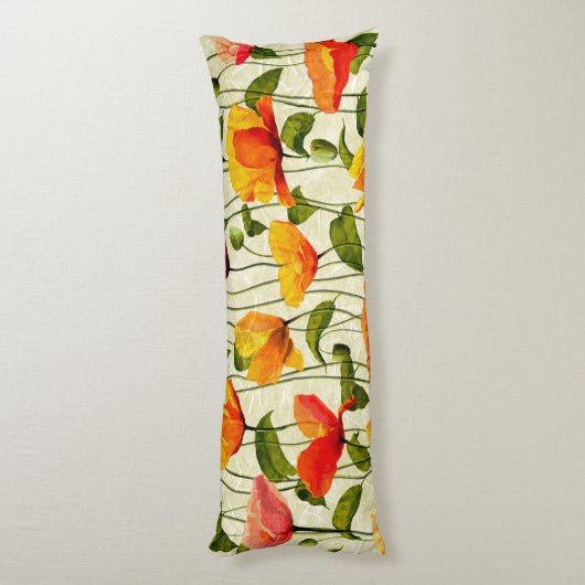 Briljantpapaver Lichaamskussen (Achterkant (Verticaal))