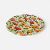 Briljantpapaver Papieren Bordje (Gekanteld)