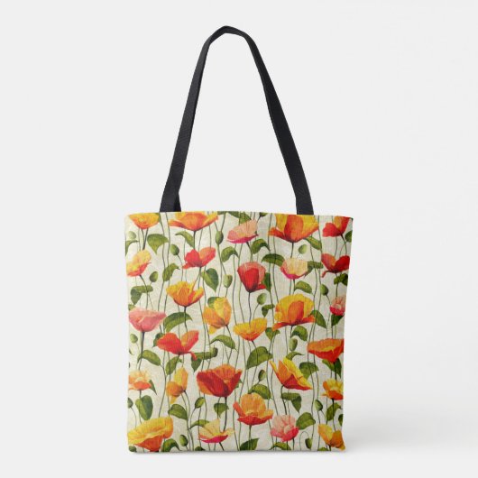 Briljantpapaver Tote Bag (Achterkant)