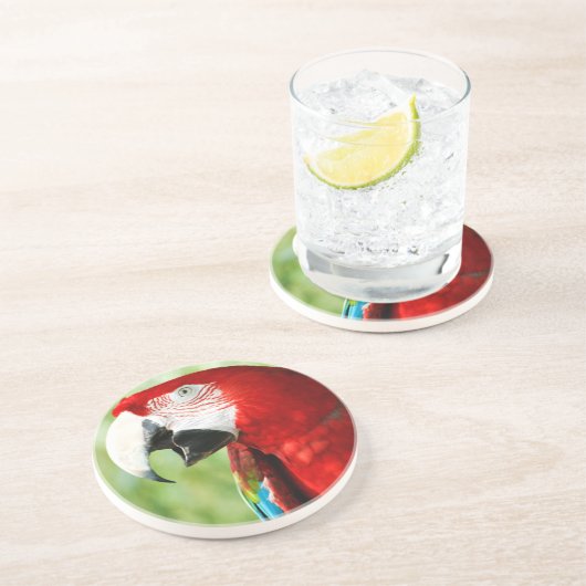 Briljantrood Zandsteen Onderzetter (Zijkant)