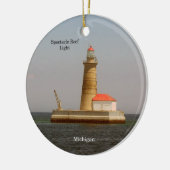 Brilkleurig rif lichtornament keramisch ornament (Links)