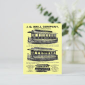 Brill Company Streetcars en Trolleys Briefkaart (Staand voorkant)