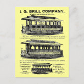Brill Company Streetcars en Trolleys Briefkaart (Voorkant)