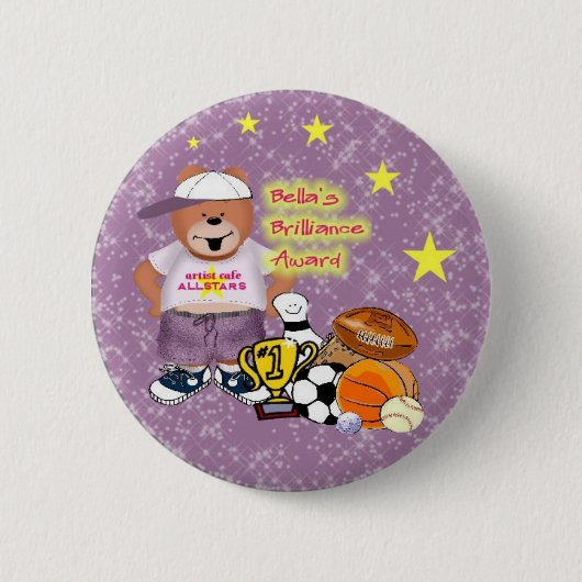 Brillance Award - Sport Ronde Button 5,7 Cm (Voorkant)