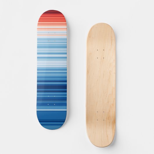 Brille over klimaatcrisis persoonlijk skateboard (Voorkant)