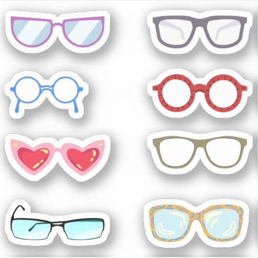 Brille Stickers (Voorkant)