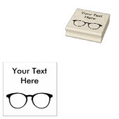 Brillen eenvoudige zakelijke rubberen stempels (Gestempeld)