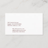 Brillen Eyeslijtage Optische visie Visitekaartje (Achterkant)