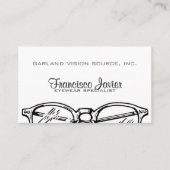 Brillen Eyeslijtage Optische visie Visitekaartje (Voorkant)