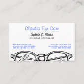 Brillen Eyeslijtage Optische visie Visitekaartje (Voorkant)