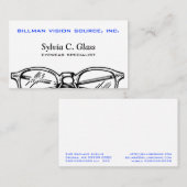 Brillen Eyeslijtage Optische visie Visitekaartje (Voorkant / Achterkant)