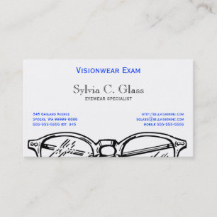 Brillen Eyeslijtage Optische visie Visitekaartje