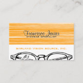 Brillen Eyeslijtage Optometry Vision Scratchy Visitekaartje (Voorkant)