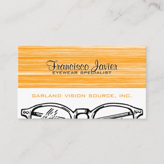 Brillen Eyeslijtage Optometry Vision Scratchy Visitekaartje (Voorkant)