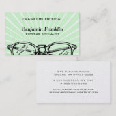 Brillen Eyeslijtage Sunburst Optical Vision Visitekaartje (Voorkant / Achterkant)