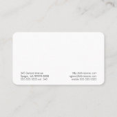 Brillen Eyeslijtage Waterverf optische gezichtsopn Visitekaartje (Achterkant)