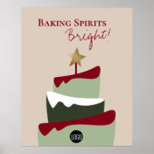 Brillen humor kerst poster (Voorkant)