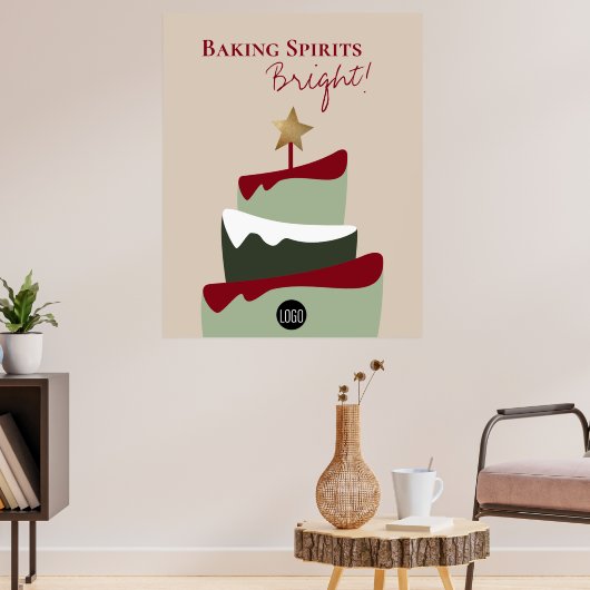 Brillen humor kerst poster (Woonkamer 3)