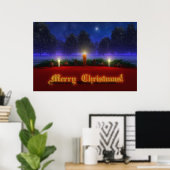 Brillen kerstafdrukken poster (Thuiskantoor)