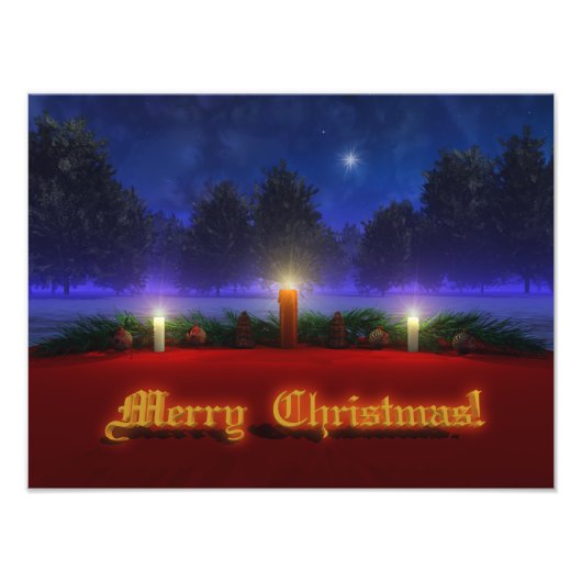 Brillen kerstfoto's foto afdruk (Voorkant)