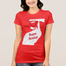 Brillen op de kerstman t-shirt