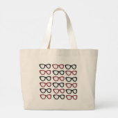 Brillen Spectacles Specs Glazen Grote Tote Bag (Achterkant)