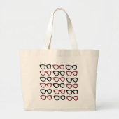Brillen Spectacles Specs Glazen Grote Tote Bag (Voorkant)