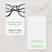 Brillen Verticaal gezichtsvermogen Visitekaartje (Voorkant / Achterkant)