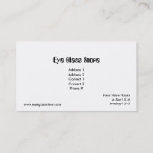 Brillen Visitekaartje (Achterkant)