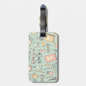 Brillenpatroon van Bagagelabel (Achterkant verticaal)