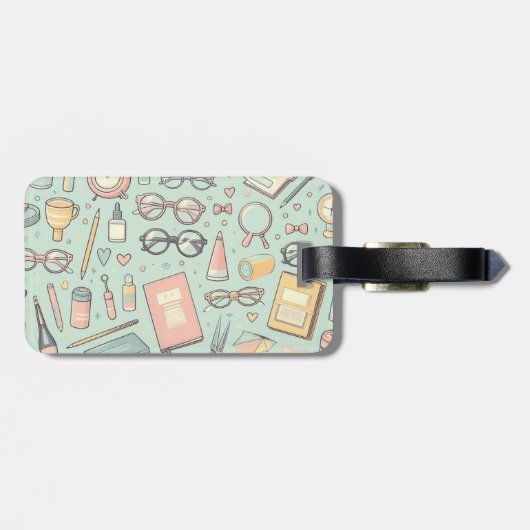 Brillenpatroon van Bagagelabel (Achterkant horizontaal)