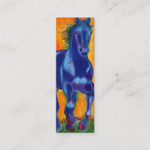 Brillian Blue Horse Mini Visitekaartje