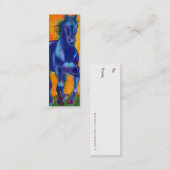 Brillian Blue Horse Mini Visitekaartje (Voorkant / Achterkant)