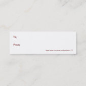 Brillian Blue Horse Mini Visitekaartje (Achterkant)