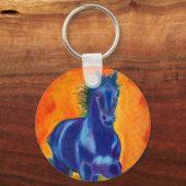 Brillian Blue Horse Sleutelhanger (Voorkant)