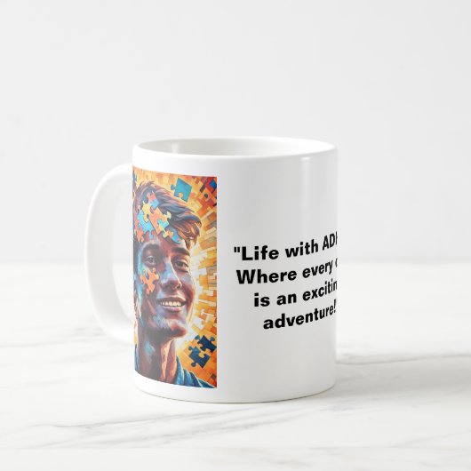 Brilliance van ADHD Koffiemok (Voorkant links)